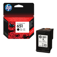 Картридж струйный HP (С2P10AE) Ink Advantage 5575/5645/OfficeJet 202, №651, черный, оригинальный, ре