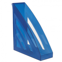 Лоток для бумаг вертикальный Brauberg Office style А4, тонированный синий