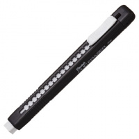 Ластик Pentel Clic Eraser 80мм, черный футляр, выдвижной