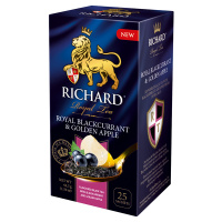 Чай Richard Черная смородина и золотое яблоко, черный, 25 пакетиков