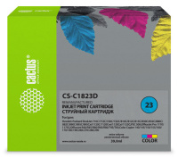 Картридж струйный Cactus CS-C1823D №23 голубой/пурпурный/желтый (39мл) для HP DJ 712c/720c/722c/810/