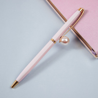 Ручка шариковая автоматическая MESHU 'Pink jewel' синяя, 1,0мм