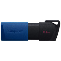 USB флешка Kingston DataTraveler Exodia M 64 Гб, черный/синий, USB 3.2, DTXM/64GB