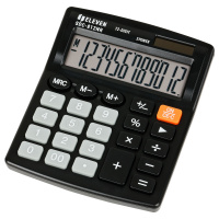 Калькулятор настольный Eleven SDC-812NR черный, 12 разрядов