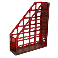 Накопитель вертикальный для бумаг Оскол-Пласт А4, 70мм, красный, 9051