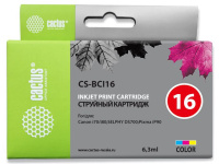 Картридж струйный Cactus CS-BCI16 многоцветный/пурпурный/голубой/желтый (6.3мл) для Canon iP90/DS700