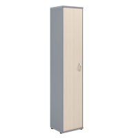 Шкаф-колонка для персонала Skyland Imago СУ-1.9, левый, клен/металлик, 403х365х1975мм
