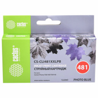 Картридж струйный Cactus CS-CLI481XXLPB для Canon Pixma TS8140, фото синий