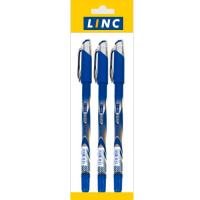 Набор ручек шарик LINC GLISS 0,70 мм 3 шт синий блистер