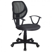 Кресло офисное Brabix Flip MG-305 ткань TW, серая-черная, крестовина пластик