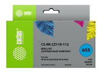 Заправочный набор Cactus CS-RK-CZ110-112 многоцветный 3x90мл для HP DJ IA 3525/5525/4515/4525