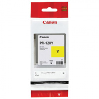 Картридж струйный CANON (PFI-120Y) для imagePROGRAF TM-200/205/300/305, желтый, 130 мл, оригинальный