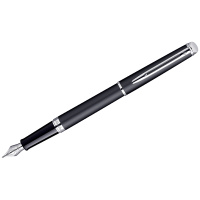 Перьевая ручка Waterman Hemisphere 2010 Matt Black CТ 0.8мм, черно-серебристый корпус, S0920810