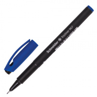 Ручка капиллярная Schneider Topliner 967 синяя, 0.4мм, черный корпус
