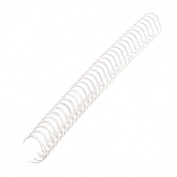 Пружины для переплета металлические Fellowes белые, на 1-30 листов, 6.4мм, 100шт, FS-53215