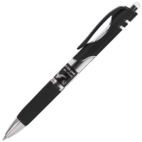 Ручка гелевая автоматическая Brauberg Black Jack черная, 0.7мм