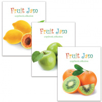 Тетрадь общая Staff Fruit Jam, А5, 96 листов, в клетку, на скрепке, мелованный картон