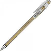 Ручка гелевая Crown золотистая, 0.7мм