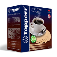 Фильтры для кофеварок Topperr №4 бумажный, неотбеленный, 300шт/уп