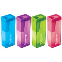 Точилка для карандашей Berlingo NeonBox 1 отверстие, с контейнером, ассорти