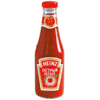 Кетчуп Heinz острый, 342г, стекло