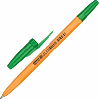 Шариковая ручка Corvina 51 Vintage зеленая, 0.7мм, желтый корпус