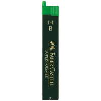 Грифели для механических карандашей Faber-Castell 'Super-Polymer', 6шт., 1,4мм, B