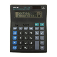 Калькулятор настольный Attache Economy 12 разрядов, черный, полноразмерный
