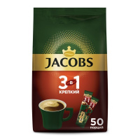 Напиток кофейный Jacobs 3в1 Крепкий, 50x13.5г