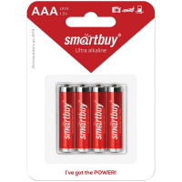 Батарейка Smart Buy ААА LR03, BC4, алкалиновая, 4шт/уп