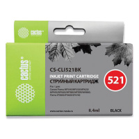Картридж струйный Cactus CS-CLI521B, №521, 8мл, черный