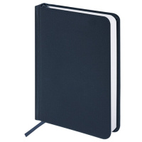 Ежедневник недатированный Brauberg Profile синий, А6, 136 листов, балакрон