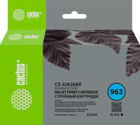 Картридж струйный Cactus CS-3JA26AE 963 черный пигментный (23мл) для HP OfficeJet 9010/9012/9013/901