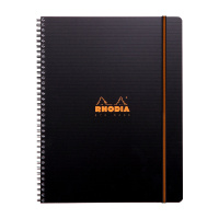 Бизнес-тетрадь 80л., А4+, клетка на гребне Rhodia 'Active. ProBook', пластик. обложка, карман, 90г/м