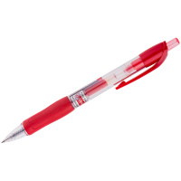 Ручка гелевая автоматическая Crown AJ-5000R красная, 0.7мм