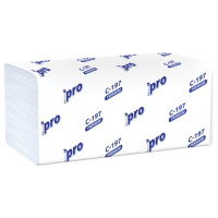 Бумажные полотенца Protissue Premium белые, 2 слоя, H3, V-сложение, 22х21см, 20 пачек