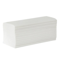 Бумажные полотенца Экономика Проф Стандарт листовые, белые, V укладка, 250шт, 1 слой, 20 упаковок, Т