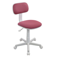 Детское кресло Бюрократ CH-W201NX ткань, розовая 26-3, крестовина пластик белый