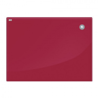 Доска магнитная маркерная стеклянная 2x3 Office 60х80см, красная