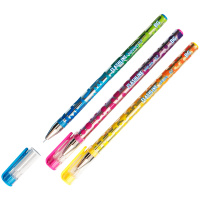 Ручка шариковая BG 'Flashline' синяя, 0,7мм, пластиковая туба