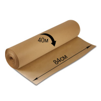 Крафт-бумага для упаковки в рулоне Brauberg 840мм х 40м, 78 г/м2