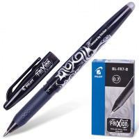 Ручка шариковая стираемая Pilot Frixion Ball BL-FR-7 черная, 0.7мм, с ластиком