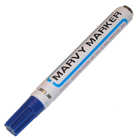 Маркер перманентный Marvy 411 синий, 1-5мм, скошенный наконечник