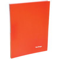 Пластиковая папка с зажимом Berlingo Neon оранжевая, А4, 17мм