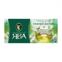 Чай Принцесса Ява Нежный Жасмин, зеленый, 25 пакетиков