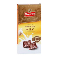 Шоколад Спартак молочный, 85г