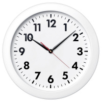Часы настенные Troyka белые, d=50см, круглые, 61610611