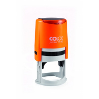Оснастка для круглой печати Colop Printer d=40мм, оранжевый неон, с крышкой