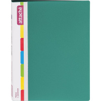 Файловая папка Attache зеленая, А4, на 150 листов, с карманом
