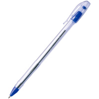 Ручка шариковая Crown 'Oil Jell' синяя, 0,7мм, штрих-код